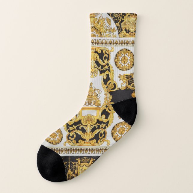 Baroque design socks (Right Inside)
