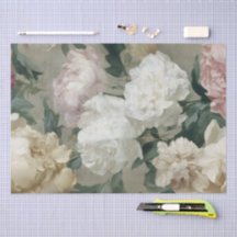 Baroque Elegant Vintage Botanical Pastel Flowers