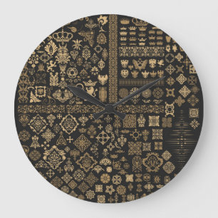 Baroque elements: mega set pattern. large clock