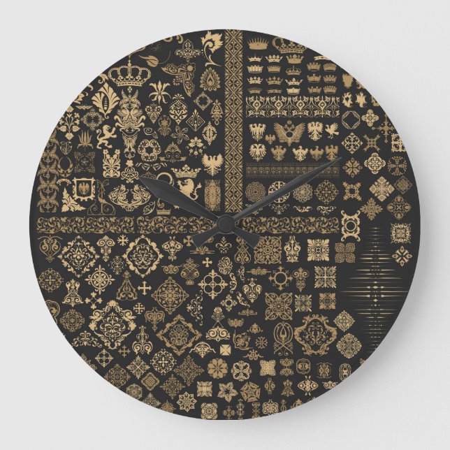 Baroque elements: mega set pattern. large clock (Front)