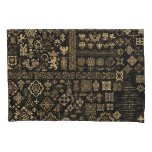 Baroque elements: mega set pattern. pillowcase