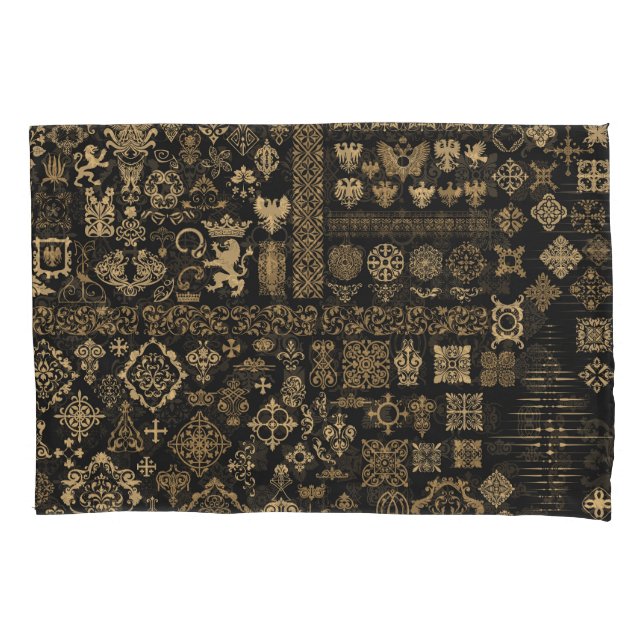 Baroque elements: mega set pattern. pillowcase (Front)