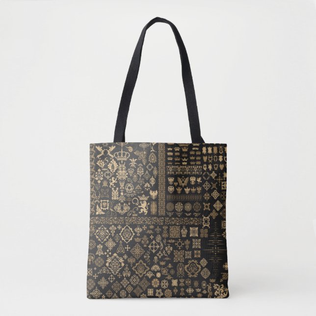 Baroque elements: mega set pattern. tote bag (Front)