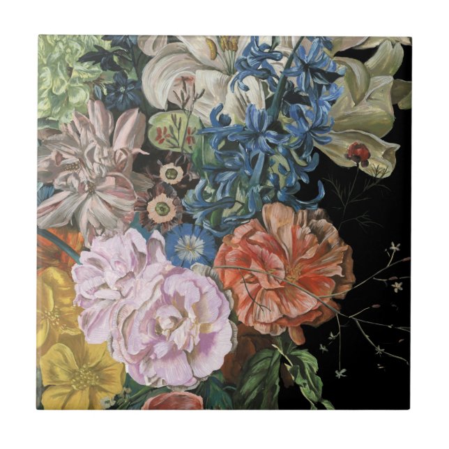 Baroque Floral - Bouquet Ceramic Tile (Front)