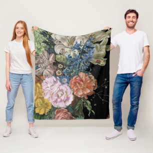 Baroque Floral - Bouquet Fleece Blanket