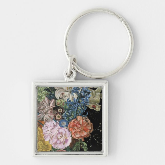 Baroque Floral - Bouquet Key Ring (Front)