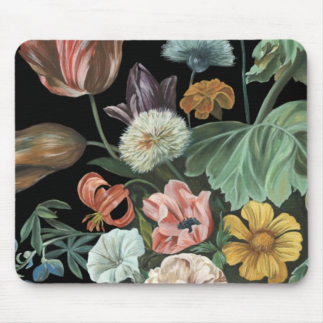 Baroque Floral - Bouquet of Flowers Mouse Pad (Front)