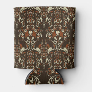 Baroque Floral: Classic Vintage Wallpaper Can Cooler