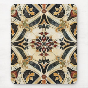 Baroque Floral Harmony Mouse Pad