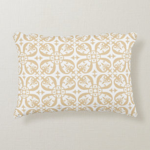 Baroque floral pattern vintage seamless. Victorian Decorative Cushion