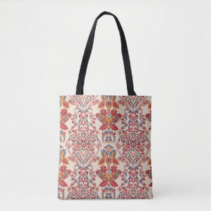 Baroque Floral Vintage Wallpaper Design Tote Bag