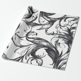 Baroque Flourish Wrapping Paper