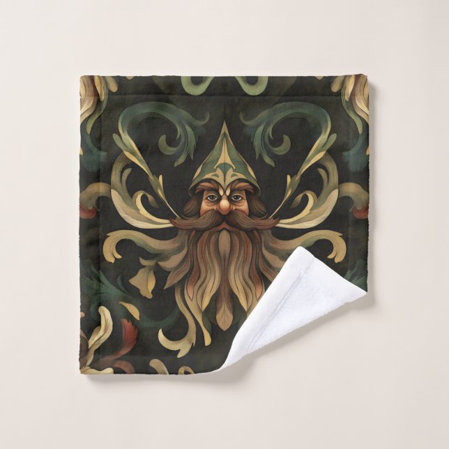 Baroque Forest Spirit Bath Towel Set (Wash Cloth)