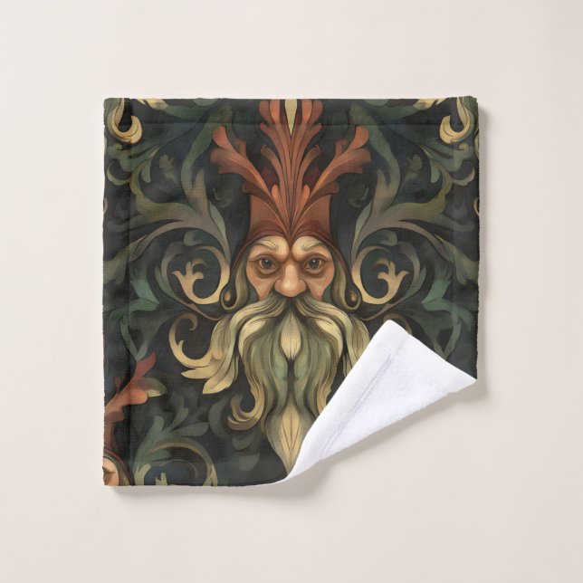 Baroque Forest Spirit Bath Towel Set (Wash Cloth)