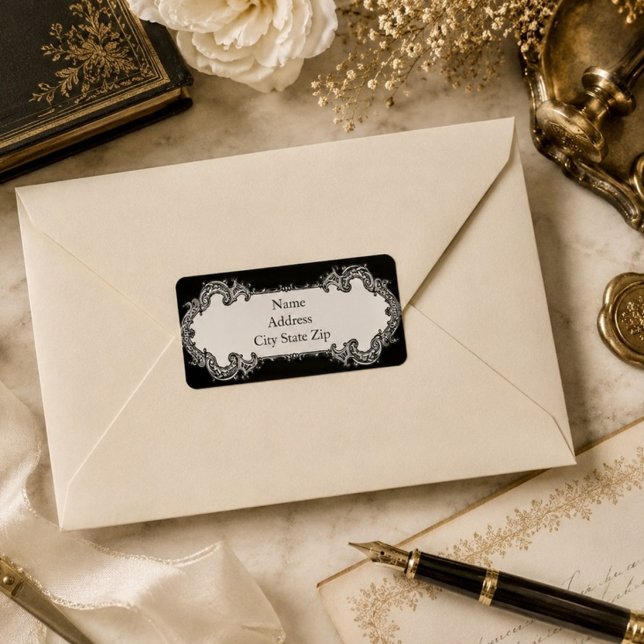 Baroque Frame Address Label (Creator Uploaded)