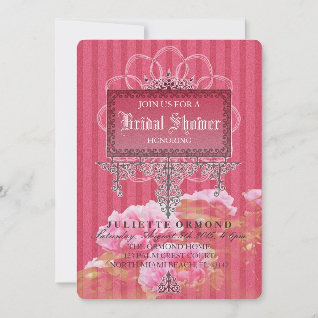Baroque Glamour Wedding Invitation Set, Collection (Front)