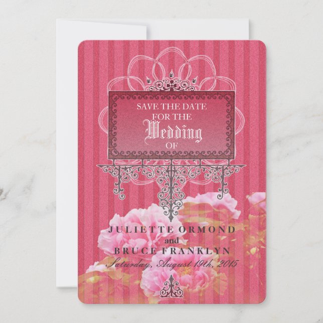 Baroque Glamour Wedding Invitation Set, Collection (Front)