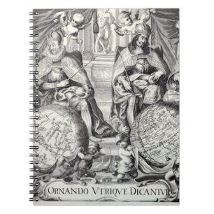 Baroque Globe Engraving Art Notebook