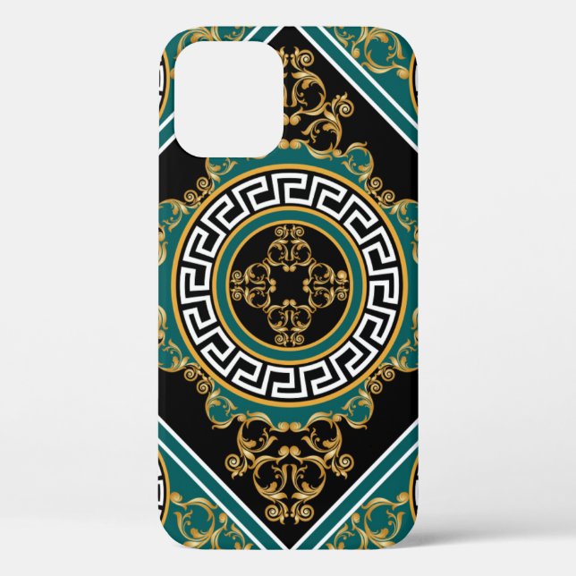 Baroque Gold: Black Elegance Case-Mate iPhone Case (Back)