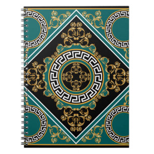 Baroque Gold: Black Elegance Notebook