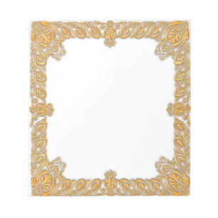 Baroque Gold Framed Notepad