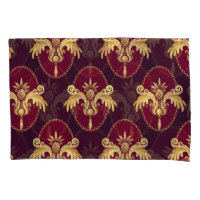 Baroque Gold Sconce Magenta Pattern