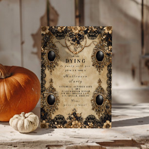 Baroque Gothic Halloween Night Invitation