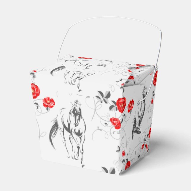 Baroque Horse Favour Box (Front Side)