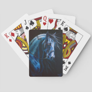 baroque horse playing cards