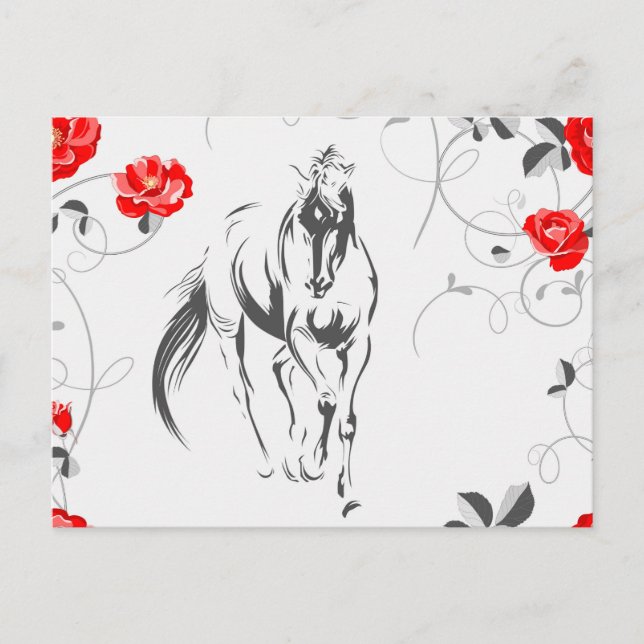 Baroque Horse Postcard (Front)