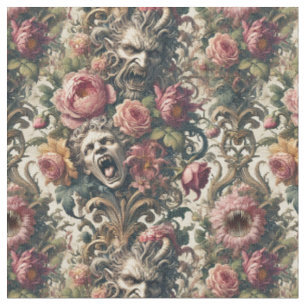 Baroque Hunger Pains – Gothic Classic Tile Fabric