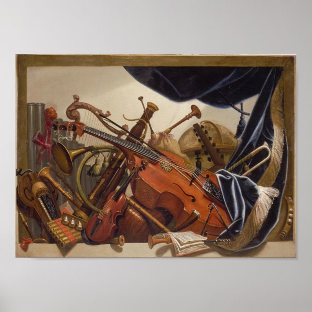 Baroque Instruments, viola da gamba, violin, etc. Poster (Front)