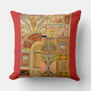 baroque Italian motifs collage Cushion