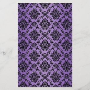 Baroque Light Purple Victorian Scrapbook Paper