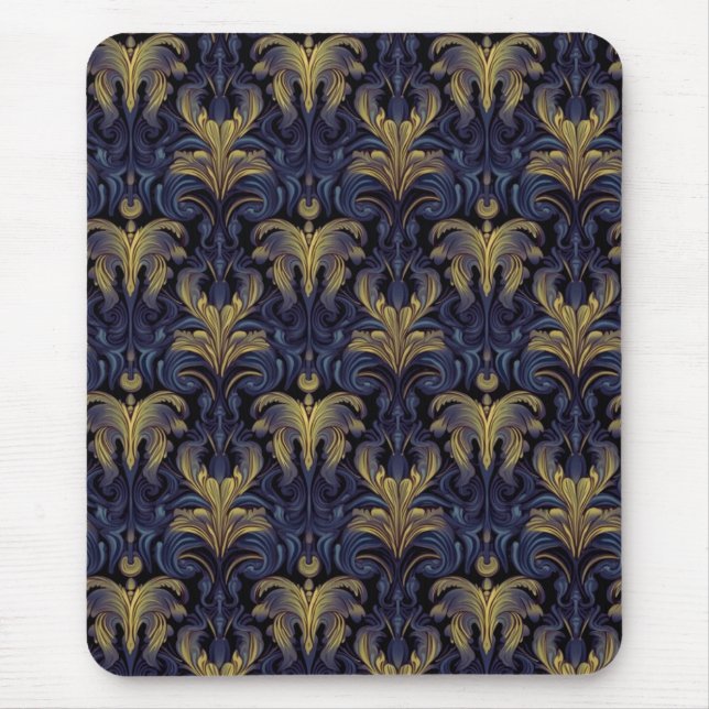 Baroque Midnight Opulence Mouse Pad (Front)