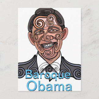 Baroque Obama Postcard