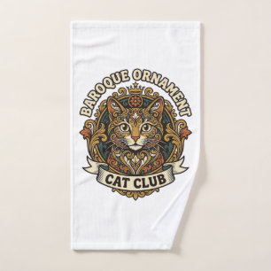 Baroque Ornament Cat Cat Lover Gift - Baroque Orna Hand Towel