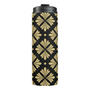 Baroque ornament, floral vintage pattern. thermal tumbler