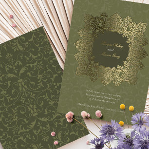 Baroque Ornament Gold Wedding