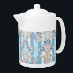 Baroque pastel pattern<br><div class="desc">Baroque pastel pattern teapot.</div>