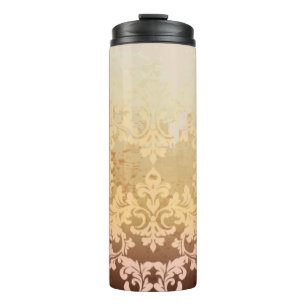 Baroque pattern vintage thermal tumbler