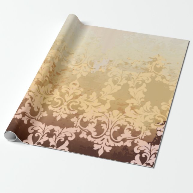 Baroque pattern vintage  wrapping paper (Unrolled)