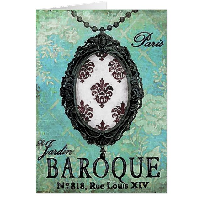 Baroque Pendant ~ Card (Front)