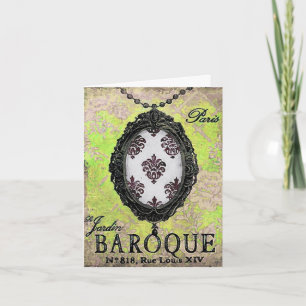 Baroque Pendant ~ Card / Invitations