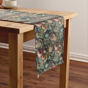 Baroque Peril – Gothic Floral  Short Table Runner