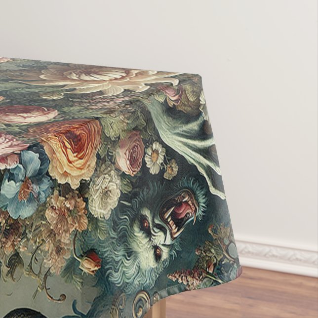 Baroque Peril – Gothic Large Pattern Tablecloth (In Situ)