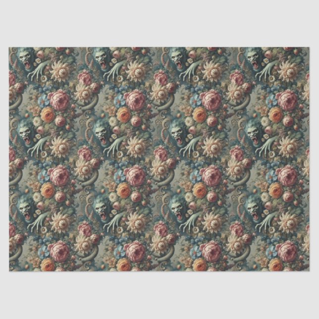 Baroque Peril – Gothic Victorian Tissue Paper (Front)