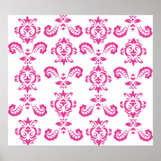 Baroque Pink Print