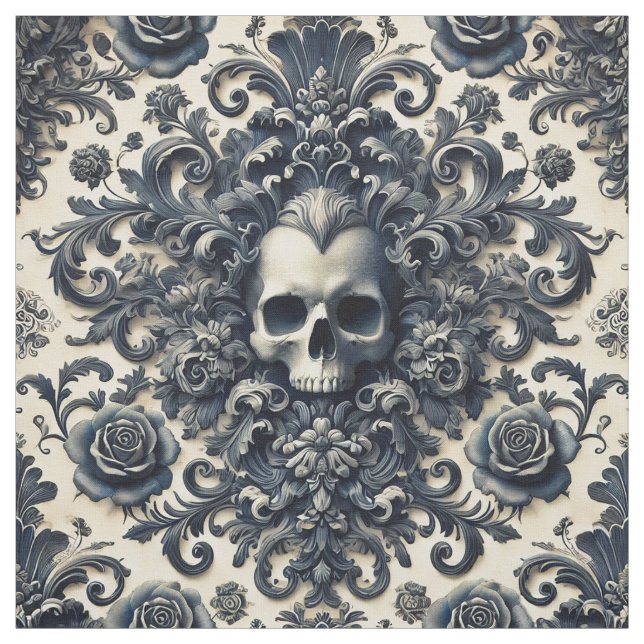 Baroque Punk – Gothic Statement Tile Fabric (Swatch)