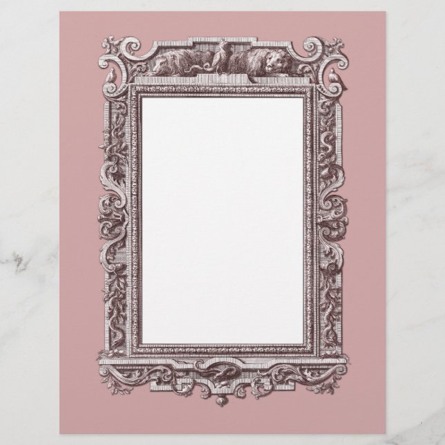 Baroque / Renaissance Lions Fancy Border (Front)
